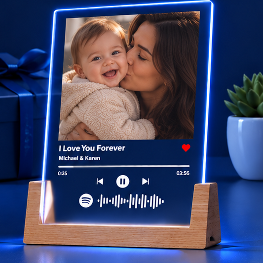 Luminária em Acrílico Estilo Player – Edição Melodia do Coração