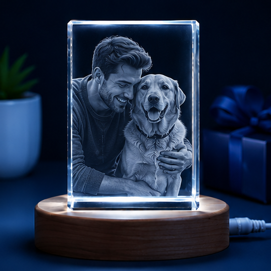 Luminária Cristal Legado de Amor – Edição Família Pet
