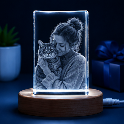 Luminária Cristal Legado de Amor – Edição Família Pet