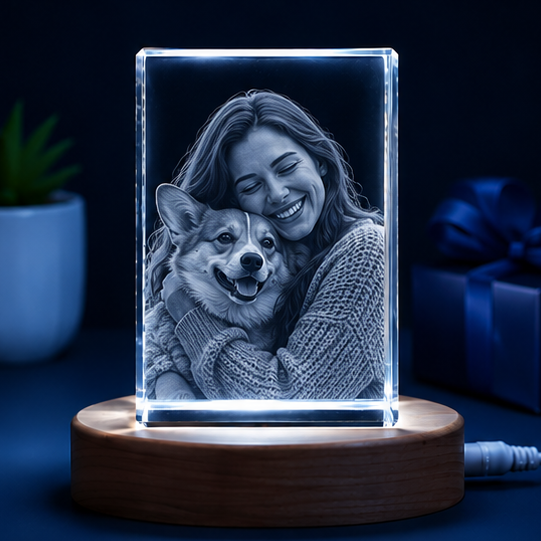 Luminária Cristal Legado de Amor – Edição Família Pet