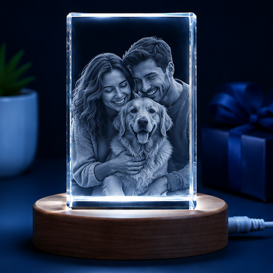 Luminária Cristal Legado de Amor – Edição Família Pet