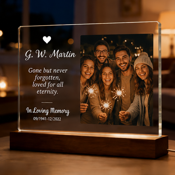Luminária Placa Estilo Homenagem – Edição Amigos