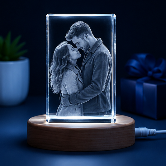 Luminária em Cristal Retangular – Edição Casal