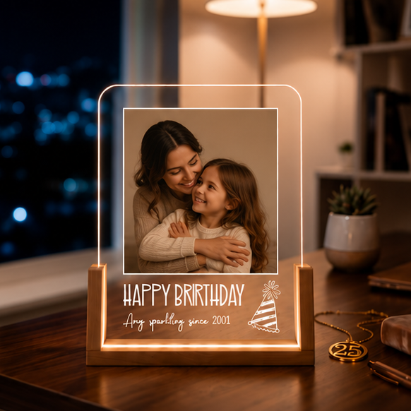 Luminária em Acrílico Celebração – Edição Mãe e Filhos