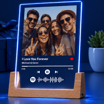 Luminária Placa Estilo Player de Música – Edição Amigos