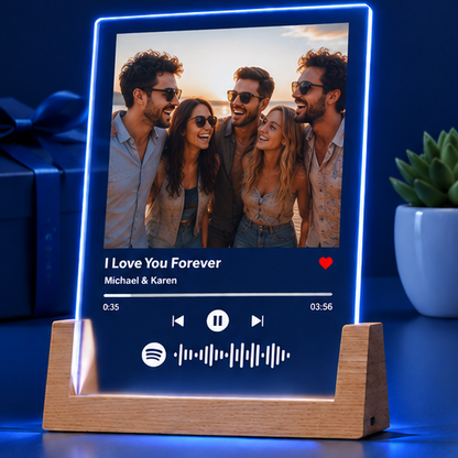 Luminária Placa Estilo Player de Música – Edição Amigos