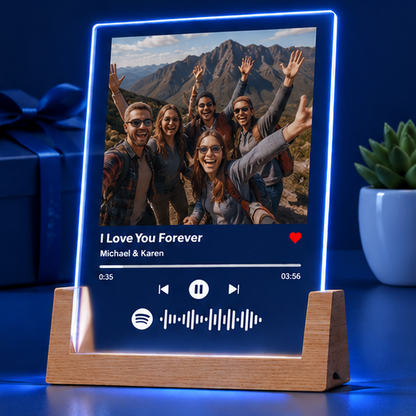 Luminária Placa Estilo Player de Música – Edição Amigos