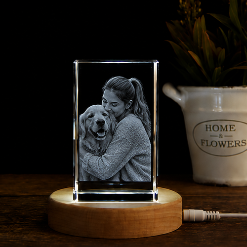 Luminária em Cristal Vínculo Eterno – Edição Pets