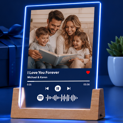 Luminária em Acrílico Placa Musical – Edição Família