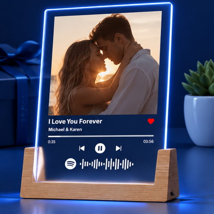 Luminária Placa Estilo Player de Música – Edição Casal